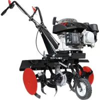 Scheppach Zappatrice a benzina MTP560 | Motore a benzina a 4 tempi da 3,7 CV | Larghezza di lavoro 360-560 mm | Profondità di lavoro 260 mm | Lama Ø 260 mm | 24 lame