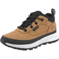 Timberland per ragazzo. TB0A2GN12311 Scarpe da ginnastica in pelle con lacci Field Trekker gialle (39), Basso, Stringhe, Casual, Giallo, mod