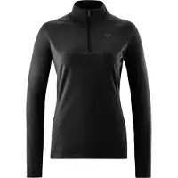 Gonso Women's Essential Jersey L/S Maglietta da ciclismo Donna (38, nero)