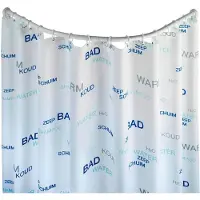 Wenko Asta doccia rotonda per docce angolari 80x80 / 90x90 Tenda da bagno