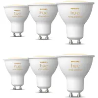 Philips Hue Pacchetto: 6x Faretti Connessi Gu10 White Ambiance
