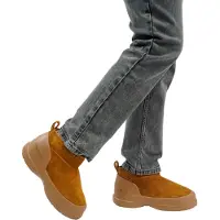 Moon Boot - Stivali imbottiti - Luna Low Boot Suede Cognac per Donne in Pelle - Taglia 40 - Marrone