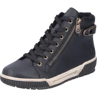Rieker Boots 'Stiefel Damen N0708 00 Kunststoff (Synthetik) in schwarz' nero