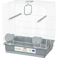 Zolux Bird Cage - Carla - Recycled Plastic - 2 Perches - 2 Feeders - Swing