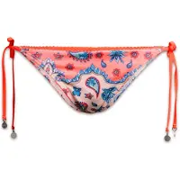 Superdry per donna. W3010404A Slip bikini rosa allacciato sui fianchi (L), Beachwear, Polister riciclato, Sostenibile