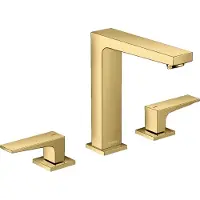 Hansgrohe Metropol Mélangeur lavabo 3 trous 160, poignées à levier, vidage par pression, saillie 152mm, 32515990, 32515990