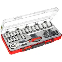 Connex Set di chiavi a bussola da 1/2" 25 pezzi, COX580225