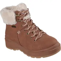 SKECHERS per donna. 168087 Stivaletti marroni Park City (36), Marrone, Basso, 1 a 3 cm, Cerniera, Casual
