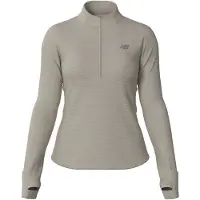 New Balance Rc Essential Heat Grid 1/2 Zip Linenhea Taglia: XL | Maglie a manica lunga Outlet | Donna | Bianco