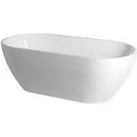 Hak Handelsagentur Koch REDUTA Vasca da bagno freestanding 150 x 75 x 46 cm, bianco