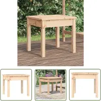 The Living Store Panca da giardino 50x44x45 cm in legno di pino massiccio