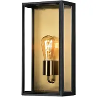 Konstsmide Applique da esterno Carpi, nero, larghezza 20,5 cm