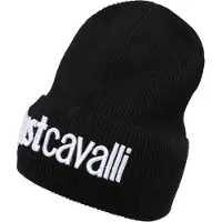 Just cavalli Cappello in misto lana con logo ricamato