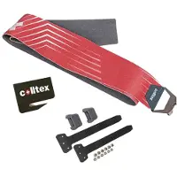 Colltex - Pelli di foca da tagliare - Sad Lucendro Étrier Hexagon + Camlock À Monter - Taglia 120 mm - rosso