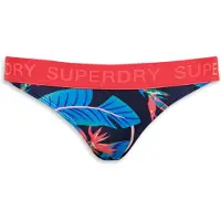 Superdry per donna. W3010401A Fondo bikini classico blu scuro (XS), Nero, Beachwear, Polister riciclato, Sostenibile