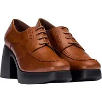 Wonders per donna. H-4962_2525_2725 Mocassini In Pelle Mercedes Marrone (39), 5 a 8cm, Stringhe, Casual