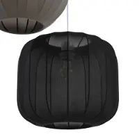 LINDBY Lampada a sospensione Helin nera/bianca/grigia, Ø 60 cm, a 3 luci