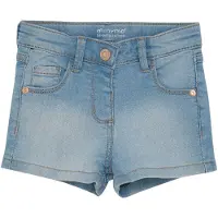 Minymo Girl's Shorts Power Stretch Pantaloncini Bambini (140, blu)