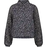 Another Label Macy Dot Shirt L/s Night Sky Dot Taglia: XS | Magliette intime Outlet | Donna | Nero