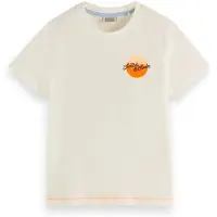 Scotch & Soda Relaxed-fit Artwork T-shirt Off White Taglia: 8 | T-shirt Outlet | Unisex | Bianco