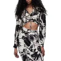 AllSaints Carla Jackie Top Ecru White Taglia: 44 | Magliette intime Outlet | Donna | Marrone
