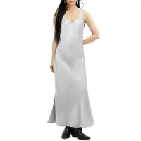 AllSaints Lisa Dress Dark Silver Taglia: 8 | Maxi abiti Outlet | Donna | Grigio