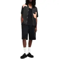 AllSaints Roze Ss Shirt Jet Black Taglia: XS | Camicie Casual Outlet | Uomo | Nero