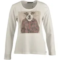 River Woods Crew Neck Tee Ls + Deco White Taglia: XS | Maglie a manica lunga Outlet | Donna | Bianco
