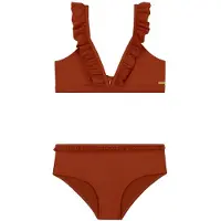 Shiwi Girls Bella Hipster Bikini Set Ochre Brown Taglia: 98/104 | Costumi da Bagno Outlet | Unisex | Marrone