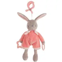 Creaciones Llopis Coniglietto Attività Con Clip In Velluto 26 Cm