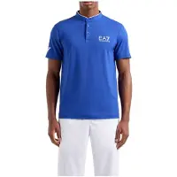 Emporio Armani per uomo. 8NPT21_PJEMZ Polo Ventus7 M Serafino blu (XL), Sportivo, Tennis / Paddle tennis, Poliamide, Manica corta