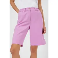 French Connection Emiko Whisper R Bermuda Short Pink Violet Taglia: 10 | Pantaloncini Outlet | Donna | Rosa