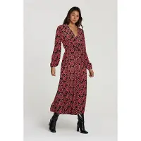 Shiwi Ladies Beirut Dress Peacock Leaf Wine Red Taglia: S | Abiti Midi Outlet | Donna | Rosso