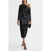 Reiss Jodie Midi Dress — Black Taglia: 6 | Abiti Midi Outlet | Donna | Nero