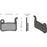 Brenta Ciclo Pastiglie Freno A Disco Sinterizzate Xtr/deore/saint/dash Shimano/trp
