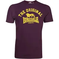 Lonsdale Maglietta giallo / rosso vino