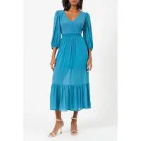 French Connection Cora Tiered Midi Dress Mosaic Blue Taglia: XS | Abiti Midi Outlet | Donna | Blu