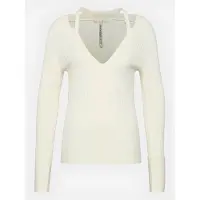 Guess Marciano GUESS Ls Vn Aline Swtr Cream White Taglia: XS | Maglioni a maglia Outlet | Donna | Bianco