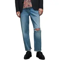 AllSaints Curtis Damaged Light Indigo Taglia: W38 | Jeans straight fit Outlet | Uomo | Blu