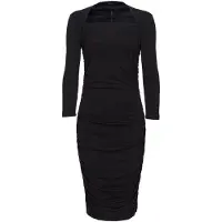 Pinko Manichino Abito Jersey Crepe D Black Taglia: XS | Abiti Midi Outlet | Donna | Nero