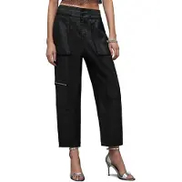 AllSaints Hailey Coated Jean Black Taglia: W31 | Jeans straight fit Outlet | Donna | Nero