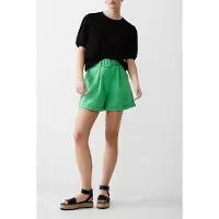 French Connection Belted Linen Short Poise Green Taglia: 8 | Pantaloncini Outlet | Donna | Bianco