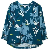 White Stuff Sophie Embroidered Shirt Teal Taglia: 8 | Magliette intime Outlet | Donna | Ciano