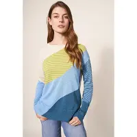 White Stuff Olive Abstract Jumper Blue Taglia: 20 REGULAR | Maglioni a maglia Outlet | Donna | Blu