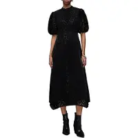 AllSaints Camila Lace Dress Black Taglia: 36 | Abiti Midi Outlet | Donna | Nero