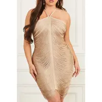 Guess Marciano By Analise Bandage Dress Fawn Taupe Taglia: L | Abiti Mini Outlet | Donna | Nero