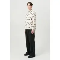 Soulland Perry Shirt Off White Aop Taglia: XS/S | Magliette intime Outlet | Unisex | Bianco