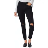 PAIGE Hoxton Ankle Otsm Slit Raw Hem Black Dawn Destructed Taglia: W23 | Jeans Slim Fit Outlet | Donna | Nero