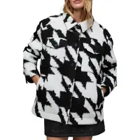 AllSaints Rosey Mono Jacket Black/white Taglia: 42 | Sovracamicie Outlet | Donna | Nero