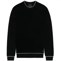 Lyle & Scott Black Eagle Texture Knit Crew Neck Jet Black Taglia: XS | Maglioni a maglia Outlet | Uomo | Nero